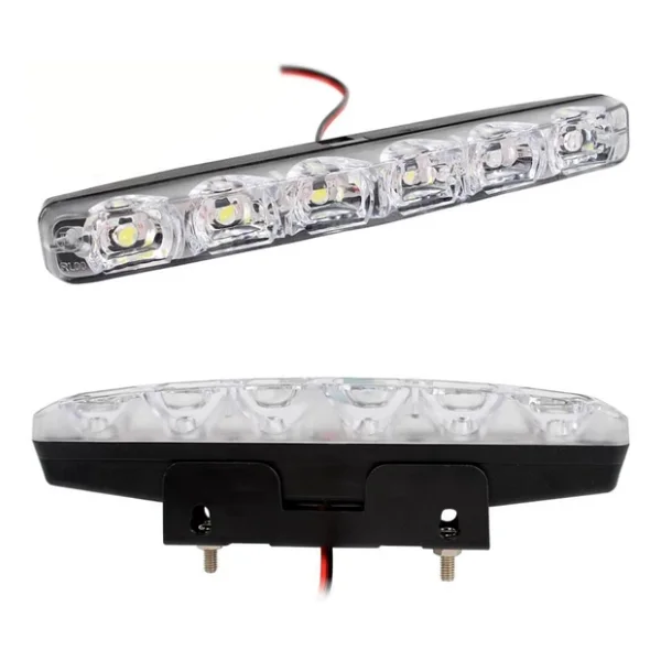 Mercekli 6 Ledli Beyaz Drl Gündüz Ledi 12v Sis Lambası Ledi Off Road Sis 12v - Görsel 3