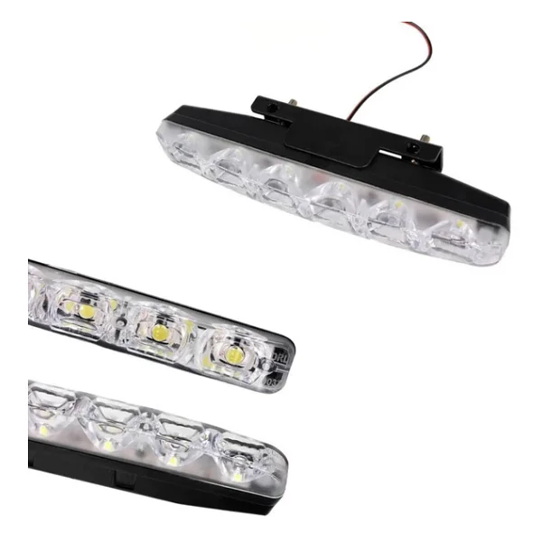 Mercekli 6 Ledli Beyaz Drl Gündüz Ledi 12v Sis Lambası Ledi Off Road Sis 12v - Görsel 4