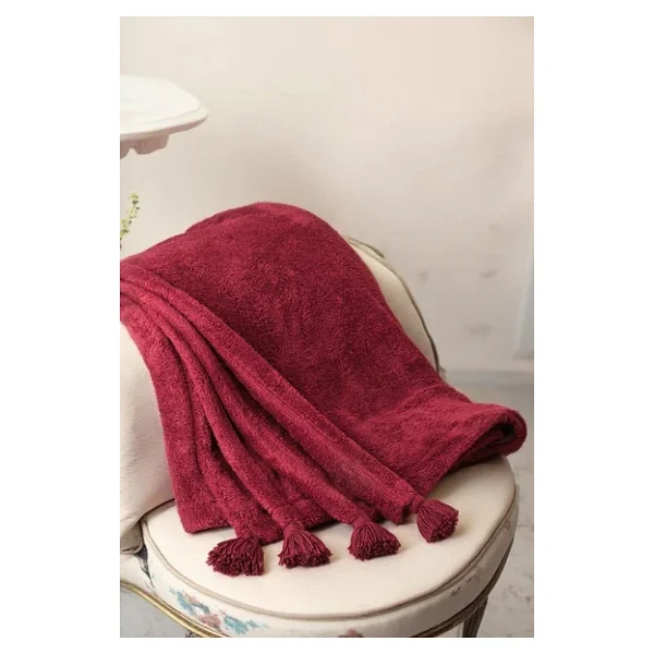 Puffy Wellsoft Battaniye 200 X 220 Cm Bordo - Görsel 2