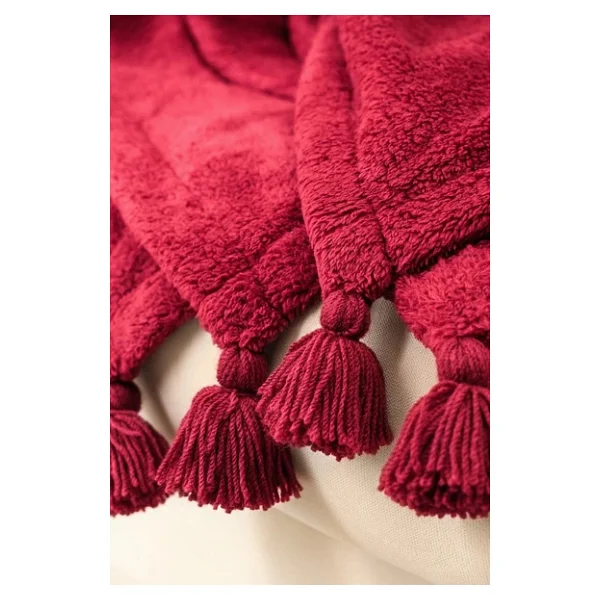 Puffy Wellsoft Battaniye 200 X 220 Cm Bordo - Görsel 4