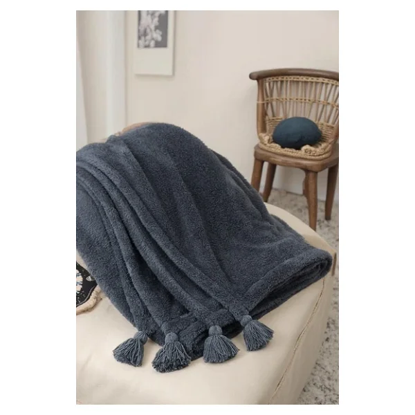 Puffy Wellsoft Battaniye 200 X 220 Cm Antrasit - Görsel 2
