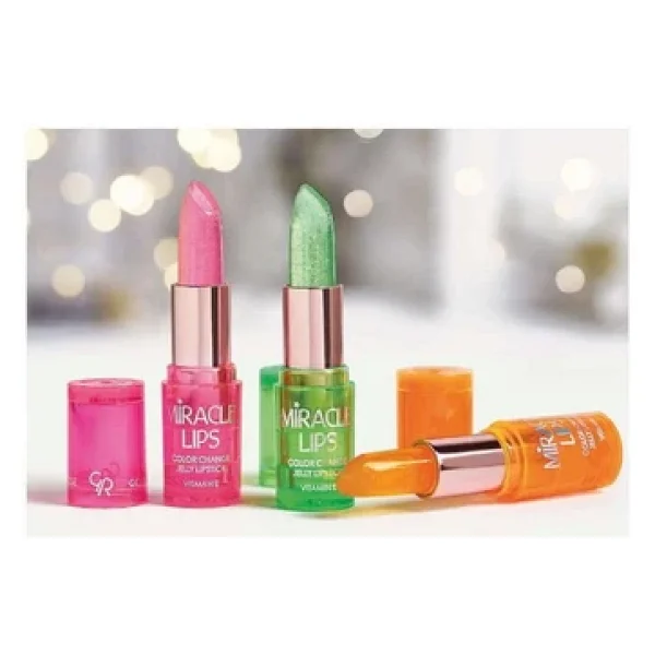 Golden Rose Miracle Lips Color Change Jelly 103 Natural Pink Ruj - Görsel 6