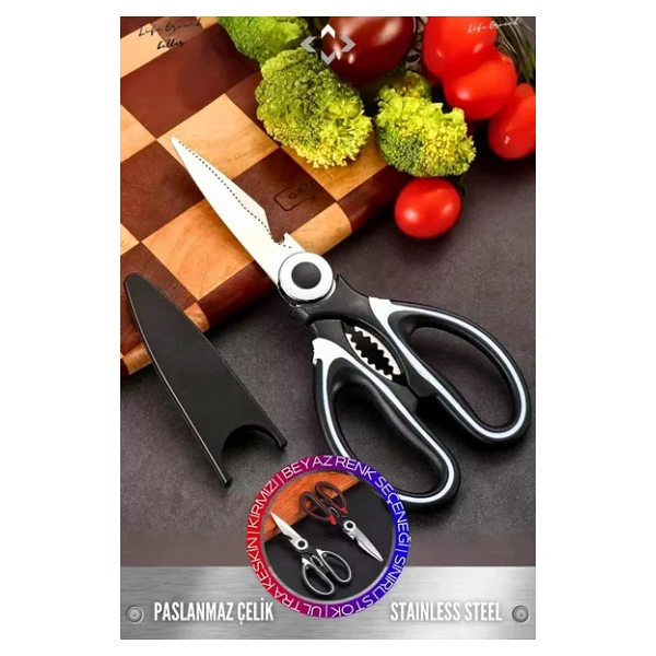 Online Kapında Online Kapında Çok Amaçlı Ultra Keskin Mutfak Makası - Görsel 3