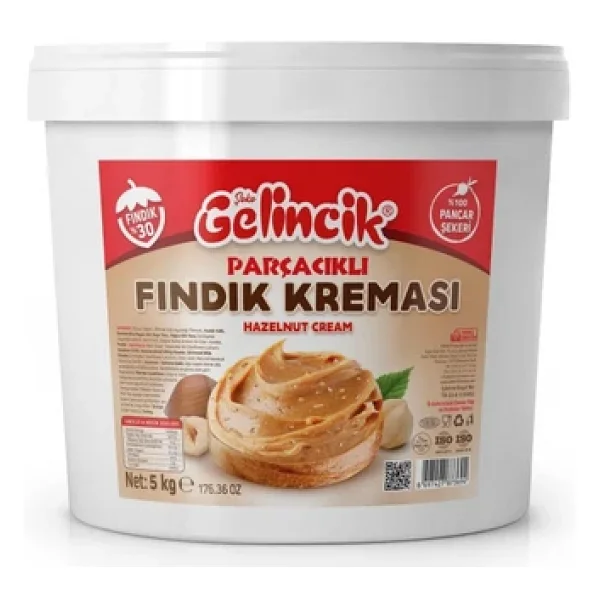Gelincik Kahvaltılık Sürülebilir Doğal Katkısız Özel Üretim Ekstra Parçacıklı Fındık Kreması 5 Kg - Görsel 3
