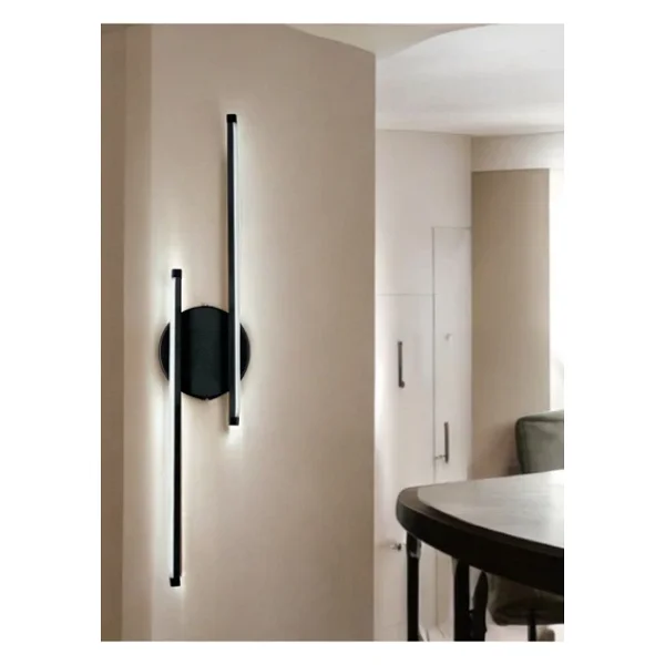 Legacy Sare Aplik Modern Tasarım Siyah Renk Gün Işığı Ledli Banyo - Mutfak - Salon LED Duvar Aplik - Görsel 5