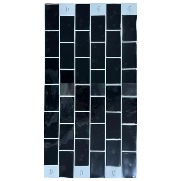 Renkli Duvarlar 30x30cm Siyah Tuğla Epoksi 1 Adet 3d Yapışkanlı Duvar Kaplama Paneli Mutfak Banyo Salon Ofis Döşeme - Görsel 6