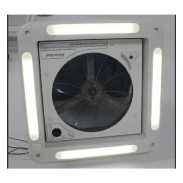 28 X 28 Cm Fanlı Tavan Havalandırması Heki - LED Aydınlatmalı Yatek Karavan Tekne - Görsel 2
