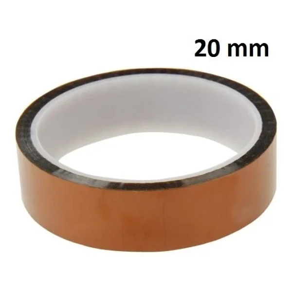 Polyimid (Kapton) Yüksek Isı İzolasyon Bandı 20mm/33mt - Görsel 2
