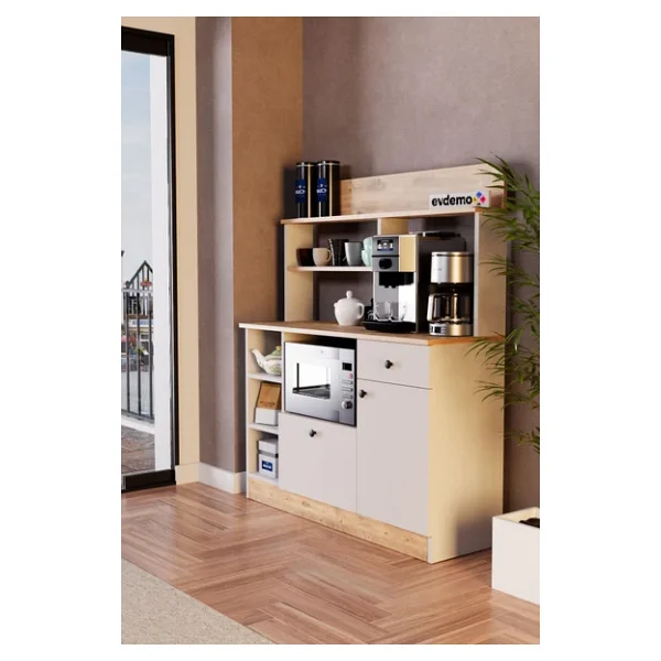 Evdemo Latte Kahve Köşesi Dolabı - Görsel 4