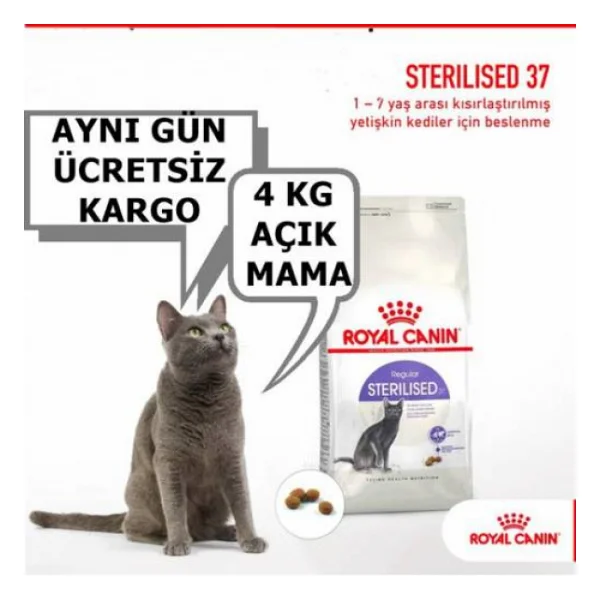 Royal Canin Sterilised 4 Kg Kısırlaştırılmış Yetişkin Kedi Maması - Açık Paket - Görsel 4