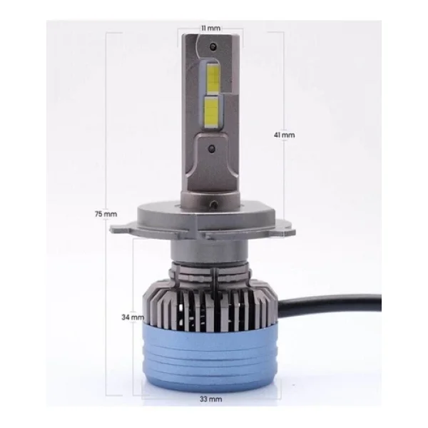 Photon Milestone H4 Katana 12-24v Uyumlu 14000 Lümen Işık Gücü Beyaz LED Xenon - Görsel 3
