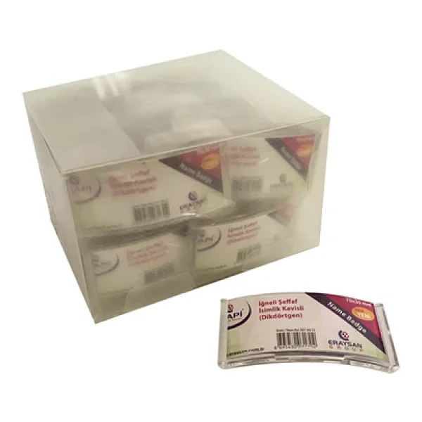 Mapi Şeffaf İsimlik (Dikdörtgen) K13 74x28 25li Paket - Görsel 4