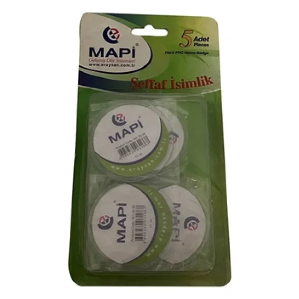 Mapi Şeffaf Isimlikler Blister 65 Mm 5'li Paket - Görsel 4