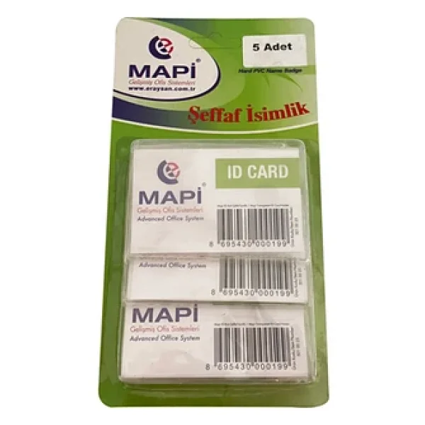 Mapi Şeffaf İsimlikler Blister 54x86 Mm 5'li Paket - Görsel 4