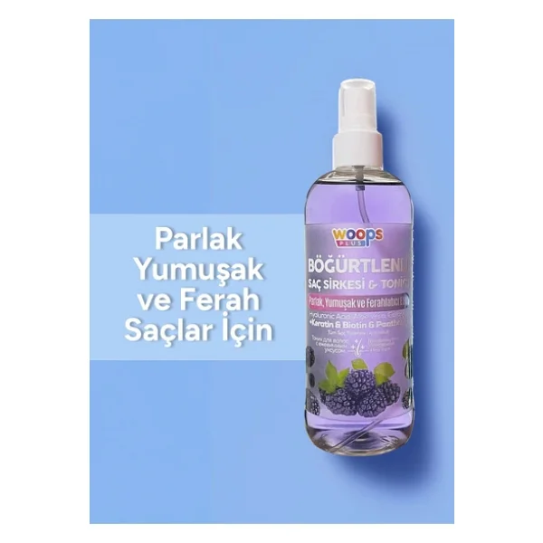 Woops Plus Böğürtlenli 400 Ml Saç Toniği - Görsel 5