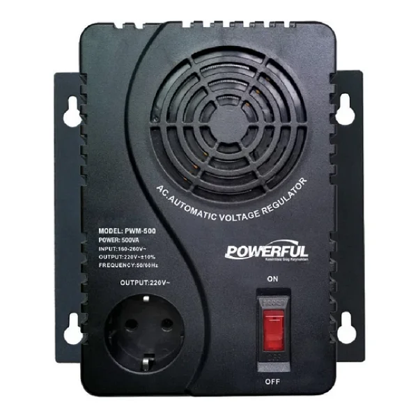 Powerful Pwm-500 500va 250w Kombi, Buzdolabı Otomatik Voltaj Regülatörü - Görsel 6