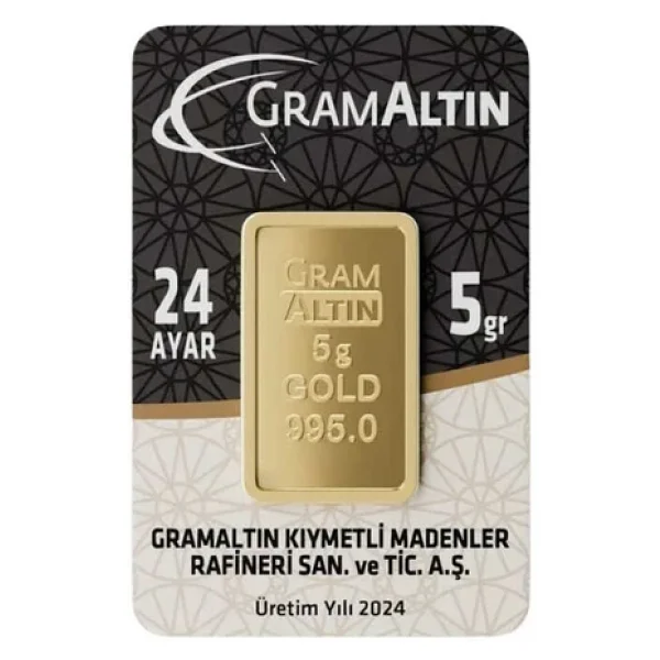 5 Gr 24 Ayar 995.0 Milyem Gram Altın - Görsel 3