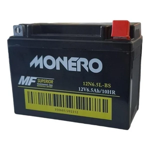 Monero 12n6.5l-Bs Mf 12 V 6.5 Ah Motosiklet Aküsü - Görsel 3