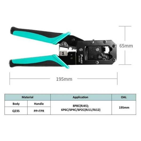 Proskit Cp-376cn Rj45 Sıkma Pensesi - Görsel 4