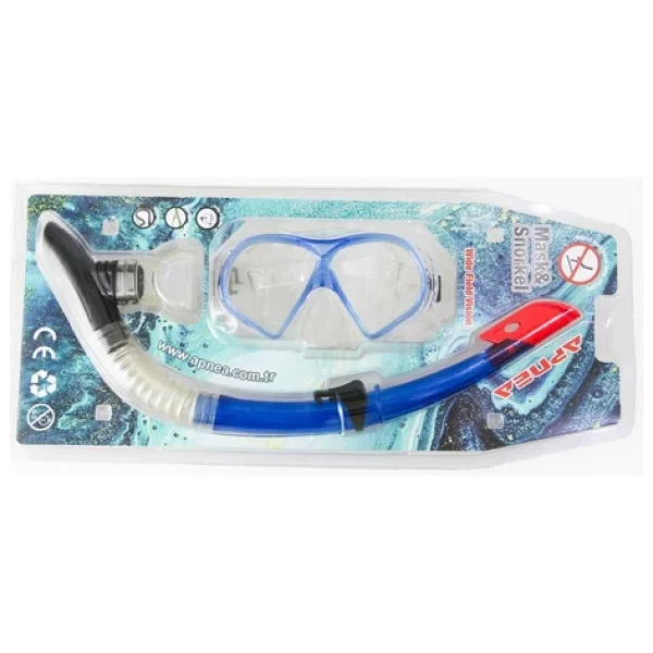 Apnea Corsica Maske Şnorkel Set Şeffaf/siyah - Görsel 7