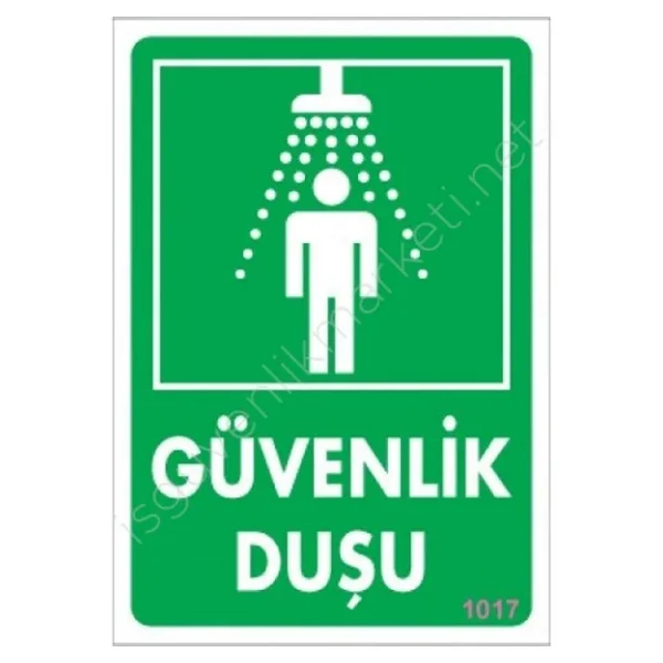 Güvenlik Duşu Uyarı Levhası 17,5x25 Kod:1017 - Görsel 4