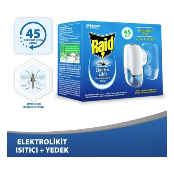 Raid Elektro Likit Cihaz + Yedek 45 Gece - Görsel 7