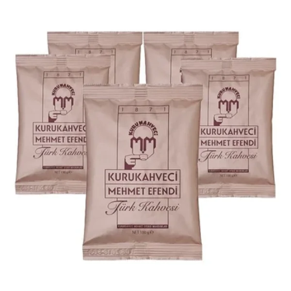 Kurukahveci Mehmet Efendi Türk Kahvesi 100 Gr 5'li - Görsel 5