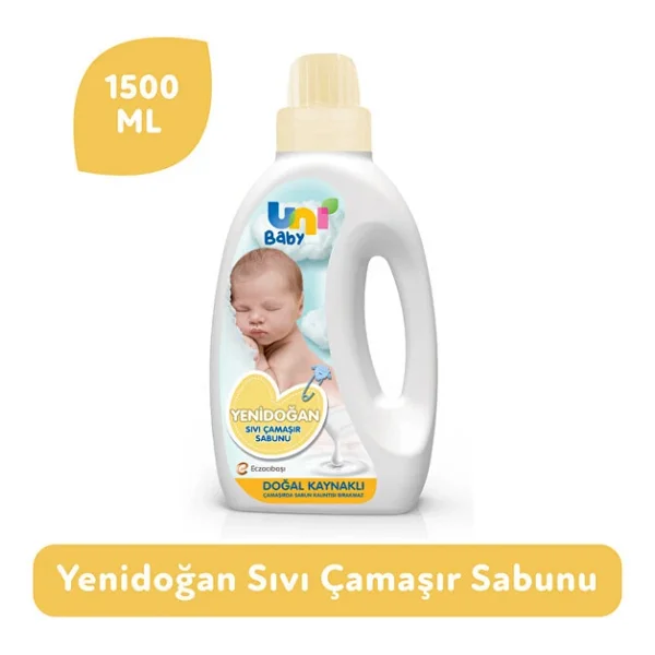 Uni Baby Yenidoğan Sıvı Çamaşır Sabunu 1500 Ml 2 Adet - Görsel 4