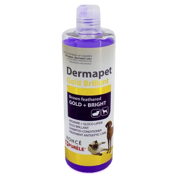 Purele Dermapet Sarı Kahverengi Irk Dermatolojik Etkili 450 Ml Kremli Kedi Köpek Şampuanı - Görsel 5