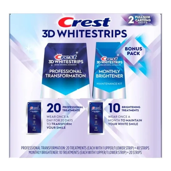 Crest 3d Whitestrips Professional + Brightening Set - Görsel 3