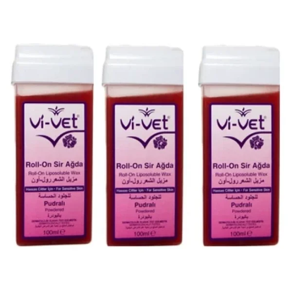 Vi-Vet Pudralı 100 Ml 3 Adet Roll-On Sir Ağda - Görsel 3