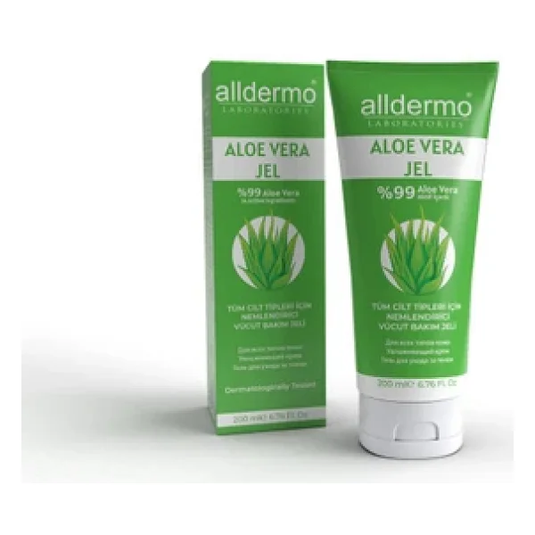 Alldermo Aloe Vera Gel 200 Ml Vücut Bakım Jeli - Görsel 5