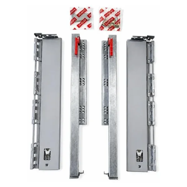 Samet Alpha Box Çekmece Rayı Gri Bordürsüz 500mm - Görsel 3