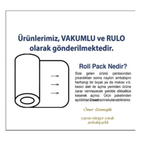 100x200x15 Bambu Kumaş Yaysız Sünger Yatak - Görsel 7