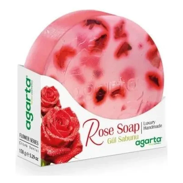Agarta Çiçek Serisi Doğal Gül Sabunu 150 Gr - Görsel 4