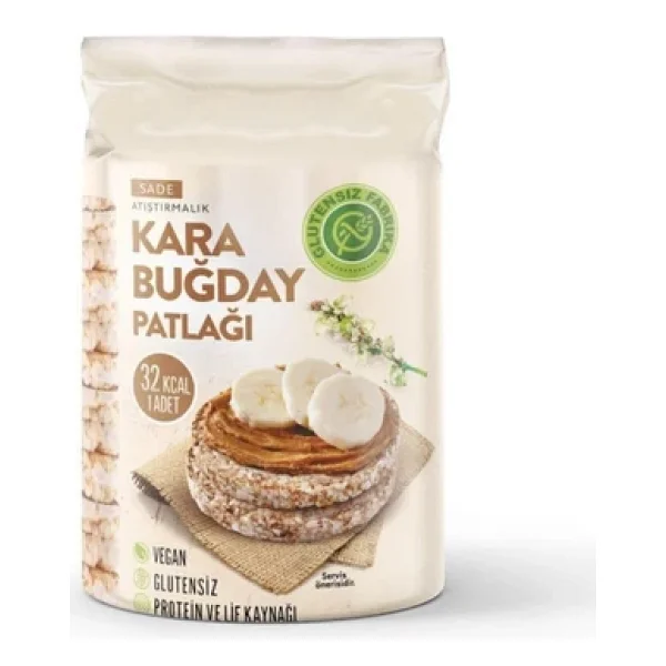 Glutensiz Fabrika Sade Karabuğday Patlağı 100 Gr - Görsel 2