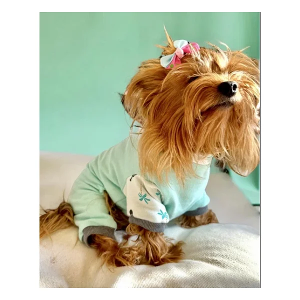 Minty Palm Kalın Penye Köpek Tulum Pijama - Görsel 8