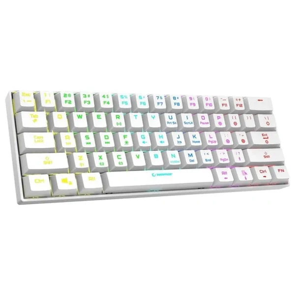 Rampage B-Atom Kb-Rx63 Beyaz RGB Tkl Brown Switch Kablolu/Kablosuz Mekanik Oyuncu Klavyesi - Görsel 3