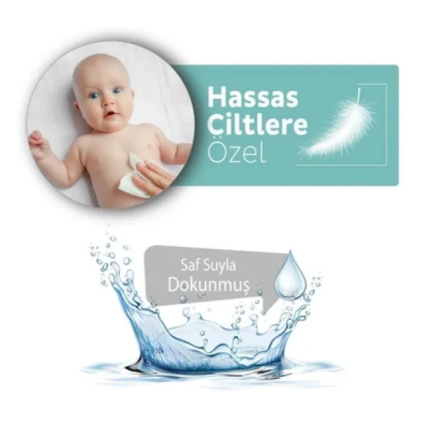 Sleepy Hassas Ciltlere Özel XL 50'li 12 Adet Vücut Temizleme Mendili - Görsel 8