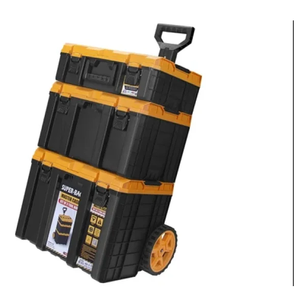 Master Case Tekerlekli 3 Lü Set Büyük Tekerlekli Teknisyen Takım Çantası S-M-L - Görsel 4