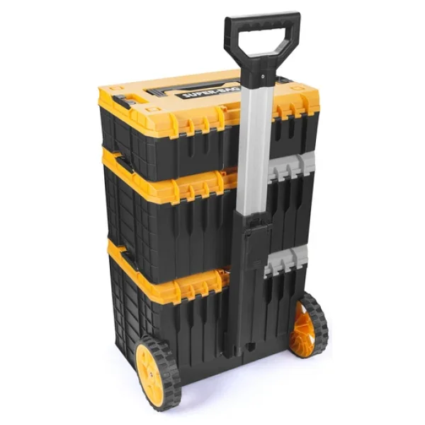 Master Case Tekerlekli 3 Lü Set Büyük Tekerlekli Teknisyen Takım Çantası S-M-L - Görsel 5