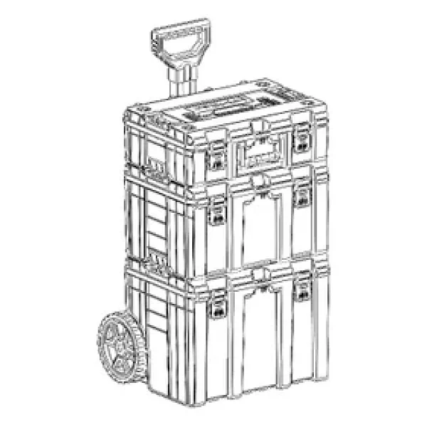 Master Case Tekerlekli 3 Lü Set Büyük Tekerlekli Teknisyen Takım Çantası S-M-L - Görsel 10