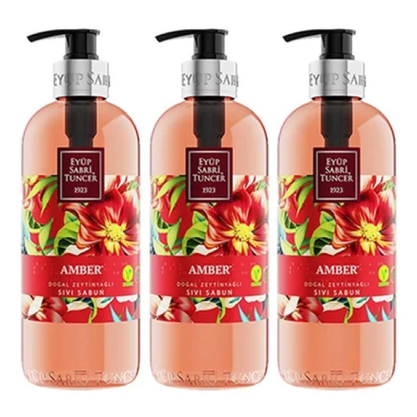 Eyüp Sabri Tuncer Amber Sıvı Sabun 500 Ml 3'lü - Görsel 4