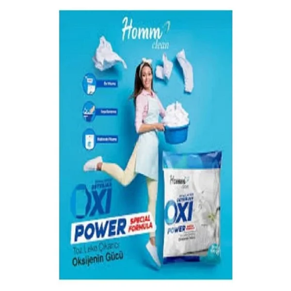 Homm Clean Oxi Power Beyazlar İçin Leke Çıkarıcı 500 Gr - Görsel 4