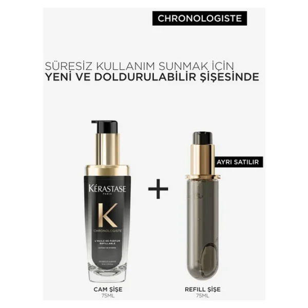 Kerastase Chronologiste L'huile De Parfum Refil 75 Ml Saç Bakım Yağı - Görsel 8