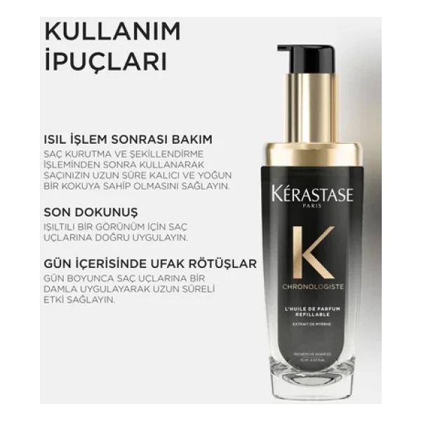 Kerastase Chronologiste L'huile De Parfum Refil 75 Ml Saç Bakım Yağı - Görsel 6