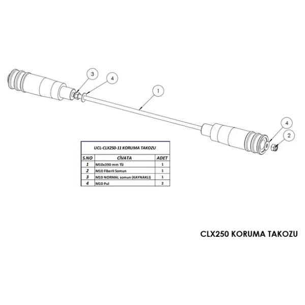 Cf Moto Cl-X 250 Motor Koruma Takozu - Görsel 4