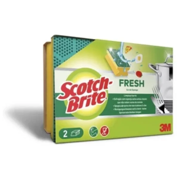 Scotch-Brite Fresh 2'li Tırnak Koruyucu Sünger - Görsel 3