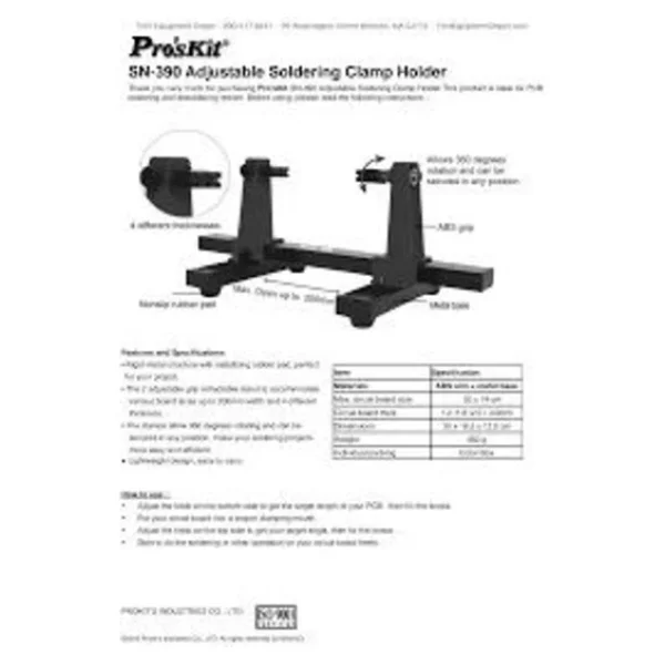 Proskit Sn-390 Dönebilen Mengene - Görsel 8