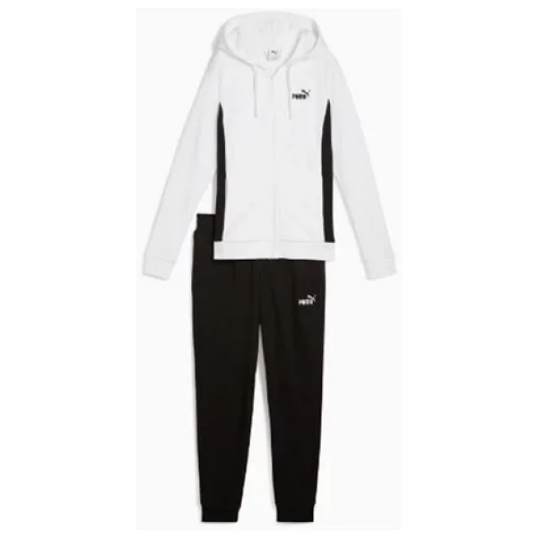 Puma Hooded Sweat Suit 685077-02 Beyaz Kadın Eşofman Takımı - Görsel 9